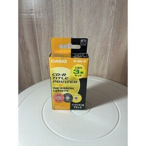 Casio TR-18BK-3P Black Ink Ribbon Disc Title Printer 3pcs